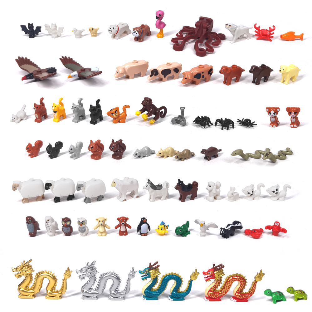 Marine Zoo - MOC 1PCS Printed Zoo Animals Collection