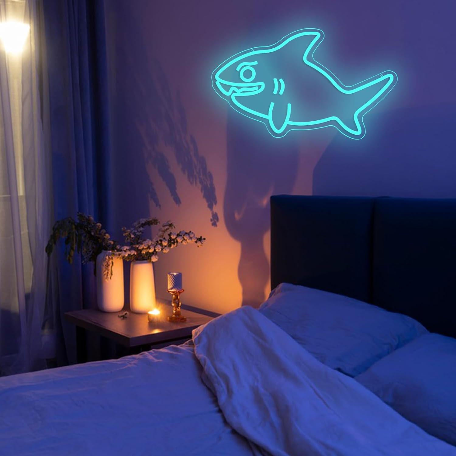 Shark Neon Sign USB Dimmable L - đánh giá và giá Marine Zoo
