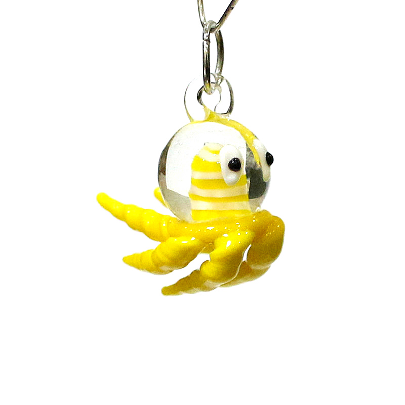 Miniature Octopus Glass Charm  - đánh giá và giá Marine Aquarium Europe