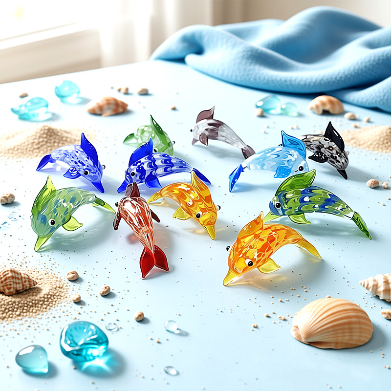 Handmade Mini Glass Dolphin Fi - đánh giá và giá Marine Aquarium Europe