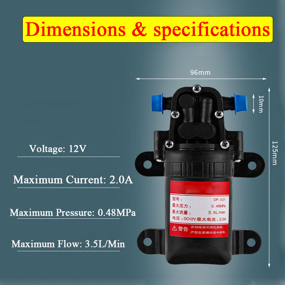 DC 12V 70psi 3.5L nông nghiệp  - đánh giá và giá Aquarium Marina